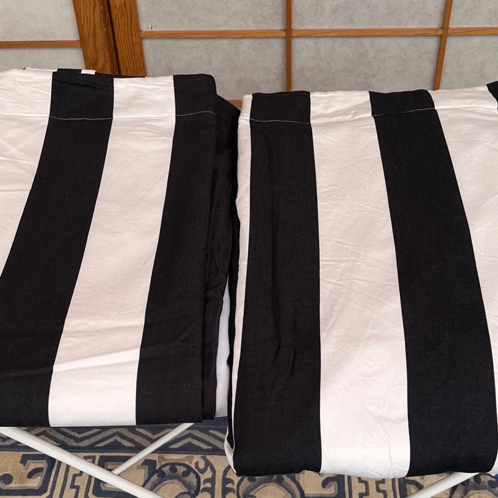 Pottery Barn Emily & Meritt Circus Stripe Blackout Curtains (2 Panels)